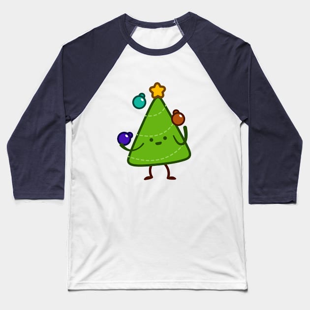 Christmas tree juggler Timo Baseball T-Shirt by Naaz